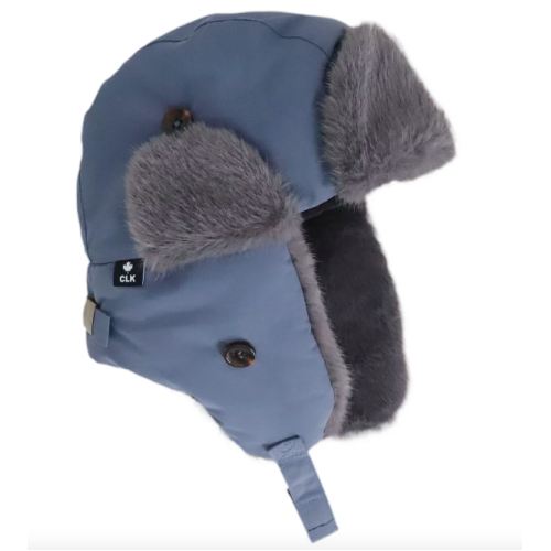 Calikids - Chapeau aviateur en nylon avec fausse fourrure - Blue stone Calikids - Chapeau aviateur en nylon avec fausse fourrure - Blue stone